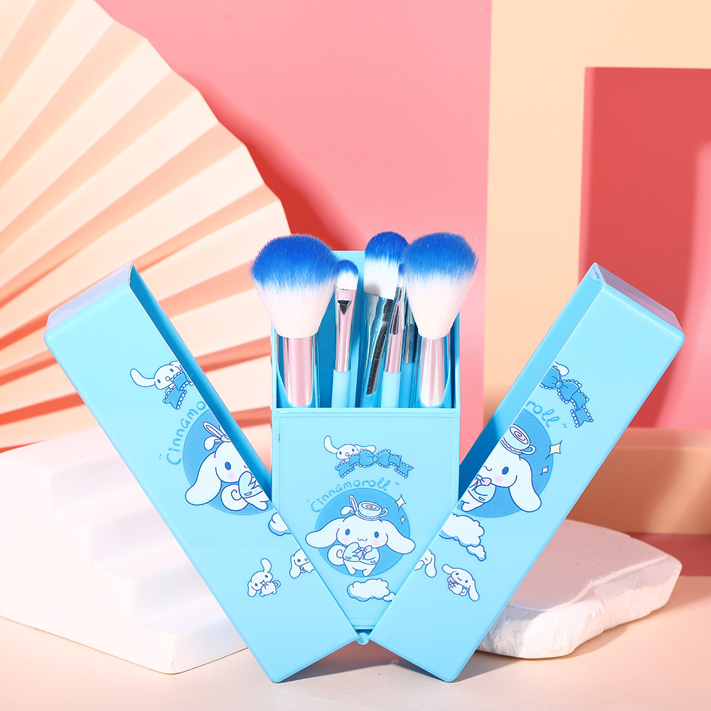8-Piece Cartoon Makeup Brush Set In Stock, Makeup Brushes, Makeup Tools, Beauty Tools, Cross-Border Batch, Travel Portable Case Specification drawing