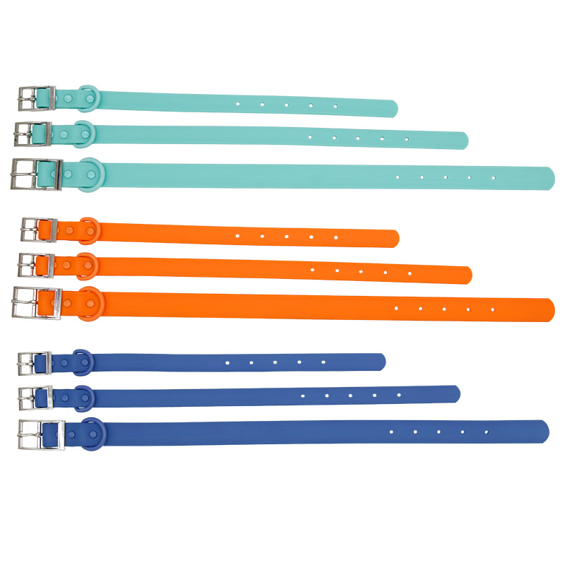 PVC waterproof pet supplies, dog collar leash, soft silicone imitation pet neck collar leash manufacturer wholesale Item Picture