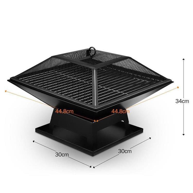 Export charcoal square high temperature outdoor heating furnace courtyard BBQ barbecue hearth wood stove Item Picture