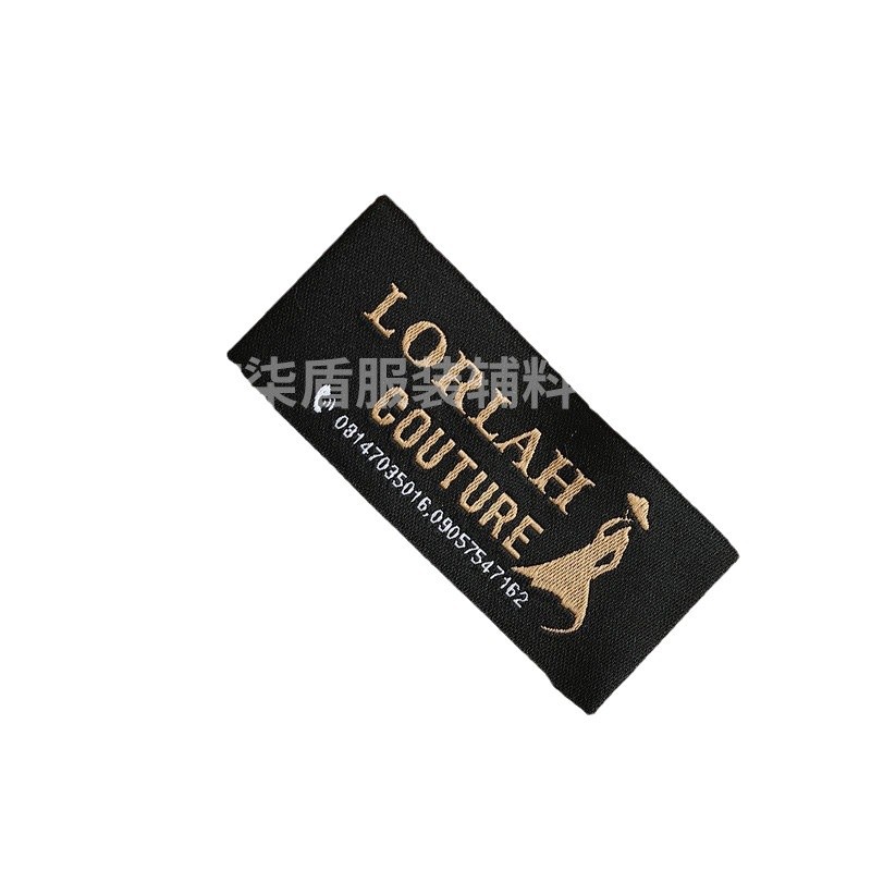 Customized fabric labels, specializing in the production of clothing woven labels, collar labels for clothes, woven labels with adhesive backing, ironing labels, and adhesive labels Item Picture