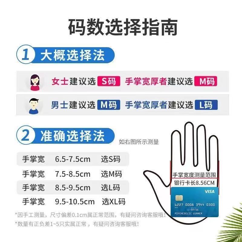 Wholesale of thickened and wear-resistant disposable nitrile gloves, food-grade latex rubber, beauty, catering and household waterproof gloves Application Scenario