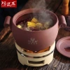 Tao Bao Wang Selenium Double-lid Soup Pot, an old-fashioned unglazed clay pot, high-temperature resistant, open flame gas stove, and a clay pot for stewing dishes Specification image