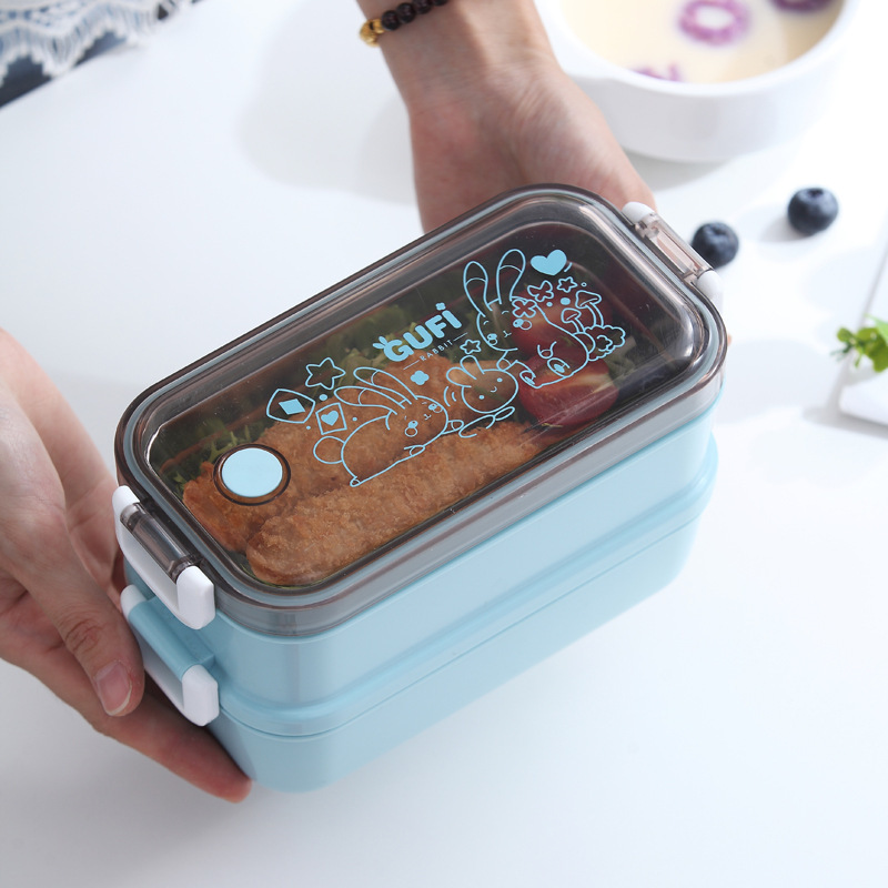 304 niños de acero inoxidable lonchera aislante doble capa lindo bento caja portátil calentable personalizada lunch box para estudiantes Application Scenario