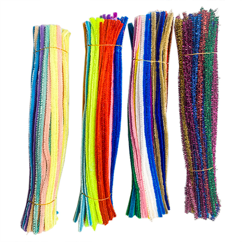 Children's Hand-Made Hair Twister Sticks Kindergarten Hair Strips Students Creative Materials Educational Toy Plush Strips Item Picture
