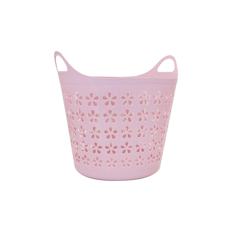 Clothing storage baskets, dirty clothes baskets, plastic hollowed-out baskets, balcony and bedroom toy storage baskets, event gifts that can be printed Application Scenario