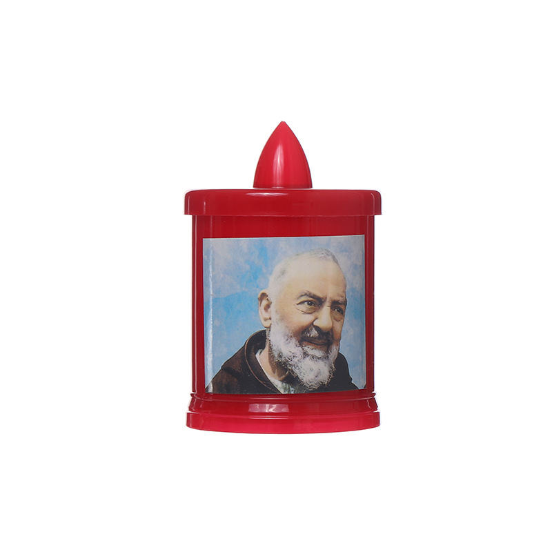 Cross-Border Led European Godfather Classical Figure Painting Electronic Candle Thanksgiving Atmosphere Decoration Manufacturers Wholesale Item Picture