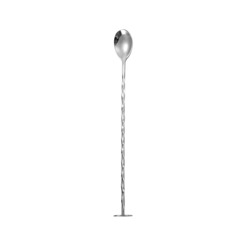 Mixing Spoon 304 Stainless Steel Bar Spoon Ice Spoon Double-Ended Mixing Spoon Fork Long Handle Cocktail Spoon Item Picture