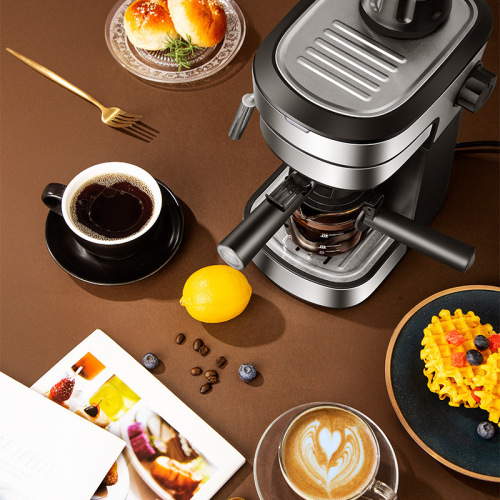 New semi-automatic Italian coffee machine for cross-border home and commercial use, extracting steam to make milk foam details Picture