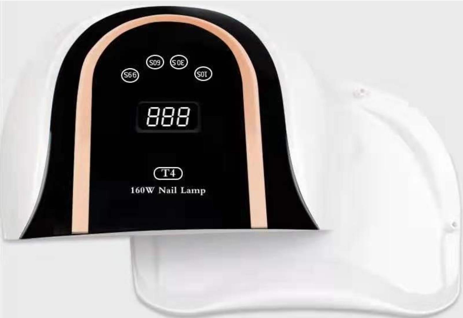 Foreign Trade Hot Sun T4 Nail Light 160W High Power 54 Light Beads Intelligent Induction Quick Drying Fast Drying Baking Light Is Not Black Specification drawing