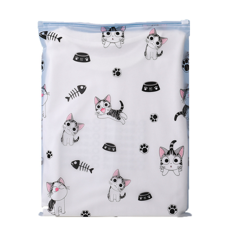 Wholesale and in-stock transparent clothing zipper bags, portable clothing, home thickened waterproof plastic travel bags, storage bags Item Picture