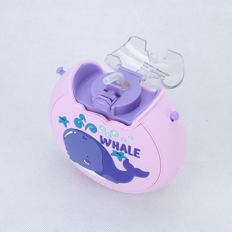 Cute Fashion Silicone Donut Water Cup Children Whale Panda Deer Male And Female Students With Plastic Water Cups details Picture