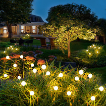 Solar firefly lights Outdoor waterproof wind garden park atmosphere lawn decorative lights firefly ground insert lights