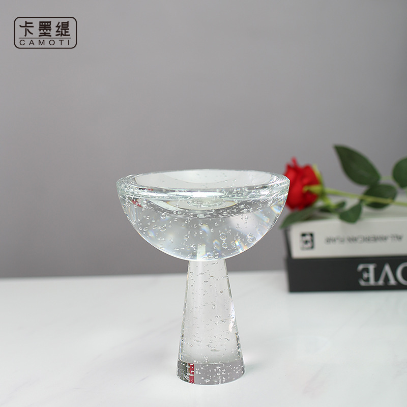 Modern and simple Nordic-style crystal ornaments, high-legged trays, wine cabinets, bar counter decorations, and TV cabinet arrangements for the entrance hall Application Scenario