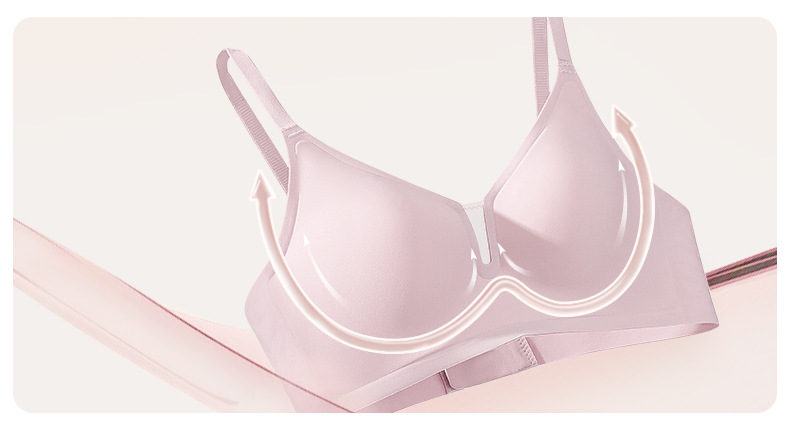 品牌同款云朵呼吸杯裸感无痕内衣女果冻软支撑透气聚拢小胸文胸罩详情11