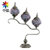 Three-head retro handcrafted decorative lamps from Qianlian Turkey, seven-color glazed floor lamps for restaurants, coffee shops, hotels and homestays Item Picture