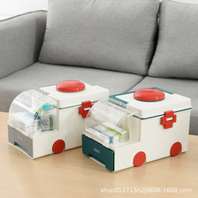 家用医药箱家庭装小型急救箱子全套药品收纳盒便携应急医疗箱