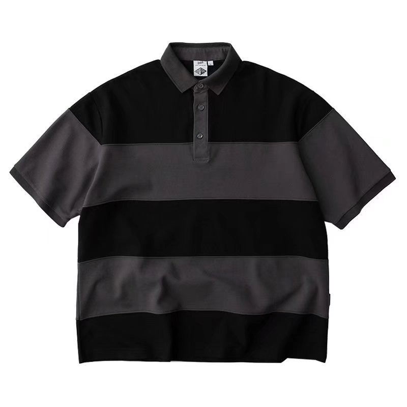 ins fashion brand loose casual short-sleeved polo shirt Specification image
