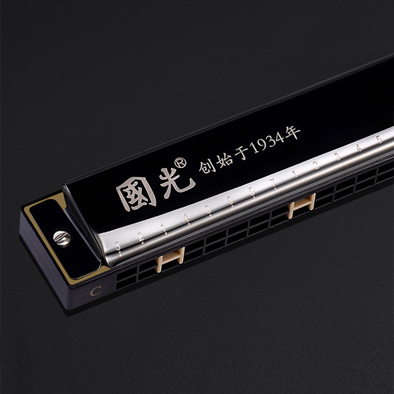 上海国光口琴/口琴/儿童/初学者/24孔复音/c调/乐器产品图