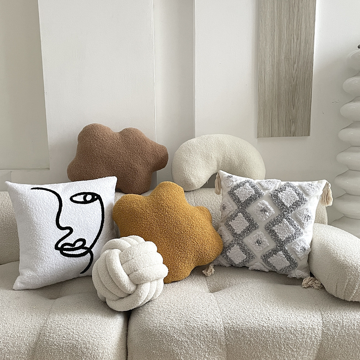 亚马逊爆款家居装饰用品组合系列抱枕异形几何靠背沙发床头靠枕垫