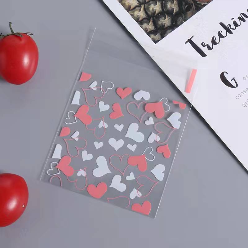 Small dot baking packaging bags, opp self-adhesive bags, cookies, cakes, food baking packaging bags, handmade gift bags