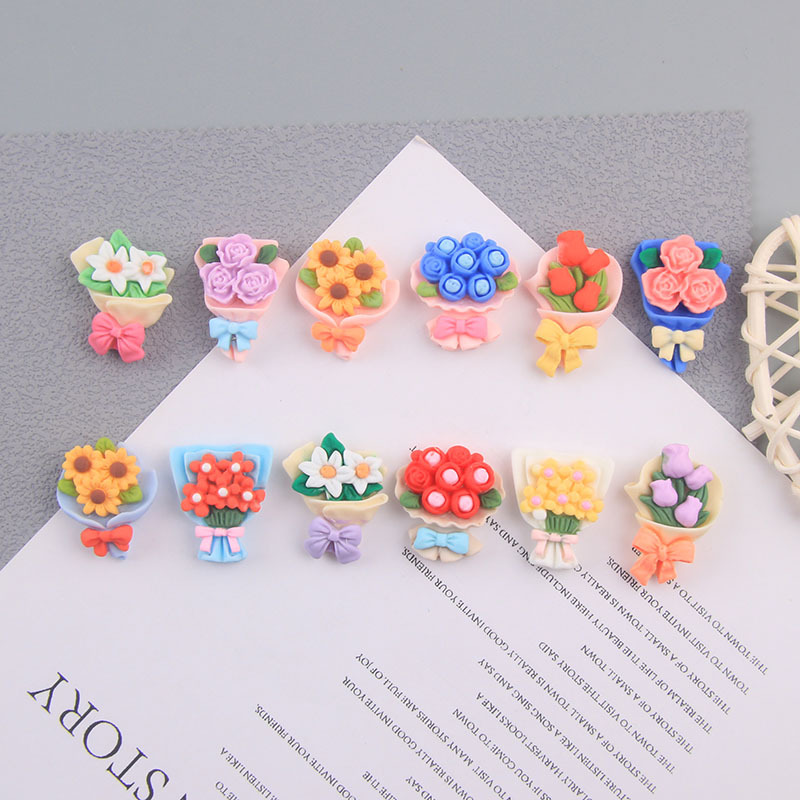 Hot-Selling Hand-Held Flower Resin Cream Glue Mobile Phone Case Head Rope Hair Card Accessories Diy Factory Wholesale Water Cup Paste Stationery details Picture