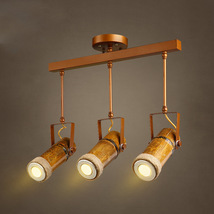 loft设计师美式乡村复古麻绳吊灯竹筒个性创意酒吧咖啡餐厅吊灯