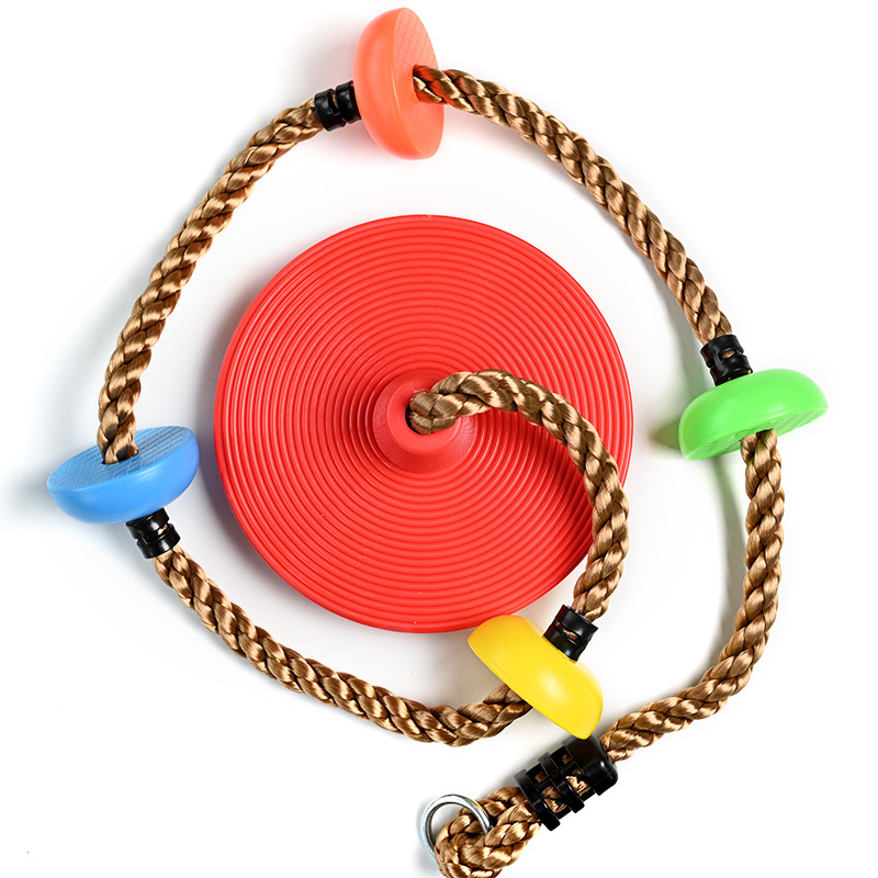 Red House Amazon large small plate children's swing climbing bottom large disc rope climbing outdoor swing wholesale details Picture