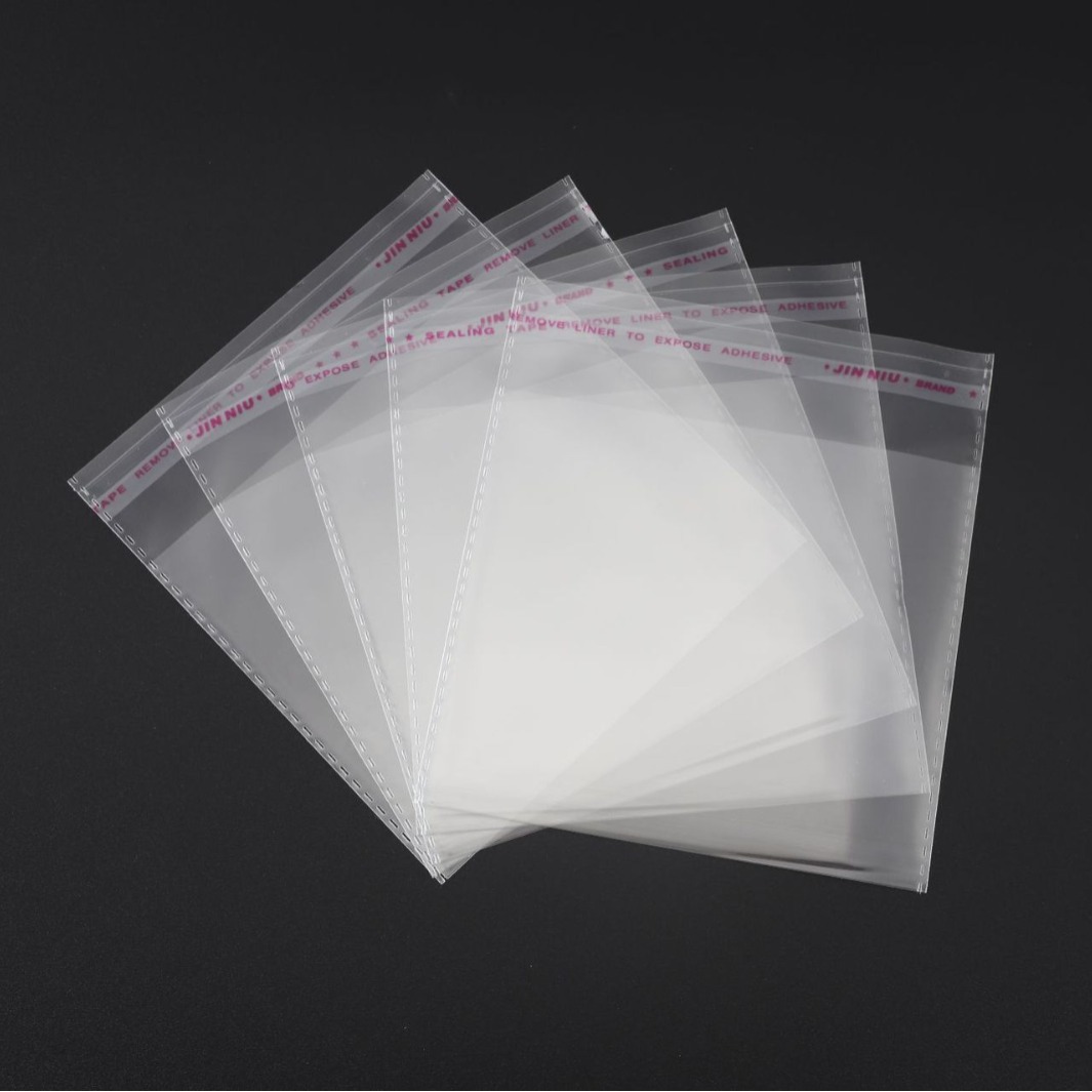 现货透明OPP自封袋防爆边食品平口袋不干胶条饰品首饰OPP自粘袋子详情2