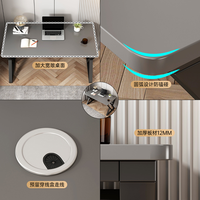 Computer Desk Desktop Home Gaming Table Simple Light Luxury Office Desk Bedroom Student Study Desk Writing Desk Desk Application Scenario