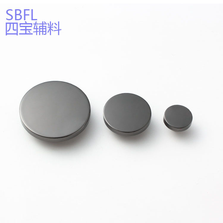 Spot Wholesale Flat Hand Stitched Buckle Round High Button Men's And Women's Coat Coat Coat Suit Button details Picture