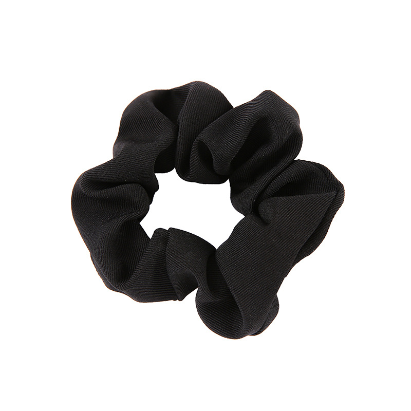 Cross-border large intestine circle, fashionable fabric twill hair band, popular bun hair rope, ponytail hair rope, large intestine circle hair accessory pic 2