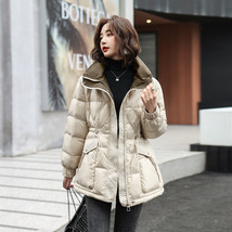 2022冬季新款气质百搭加厚显瘦保暖外套中长款羽绒服女白鸭绒高端