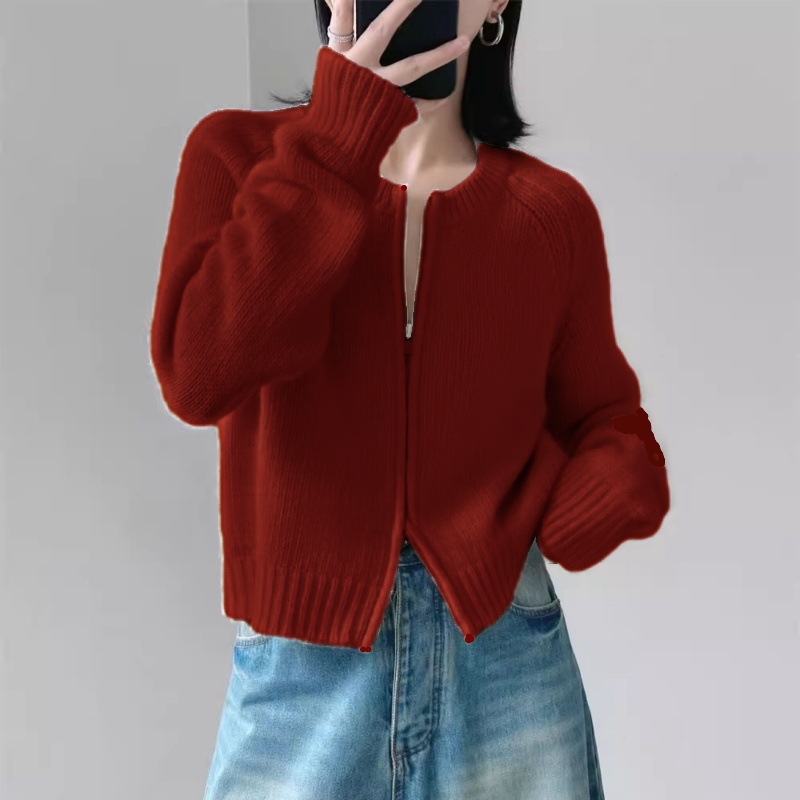 羊毛毛衣女/女装毛衫妈妈装/高领羊毛衫女/毛衣女羊毛/冬季连衣裙产品图
