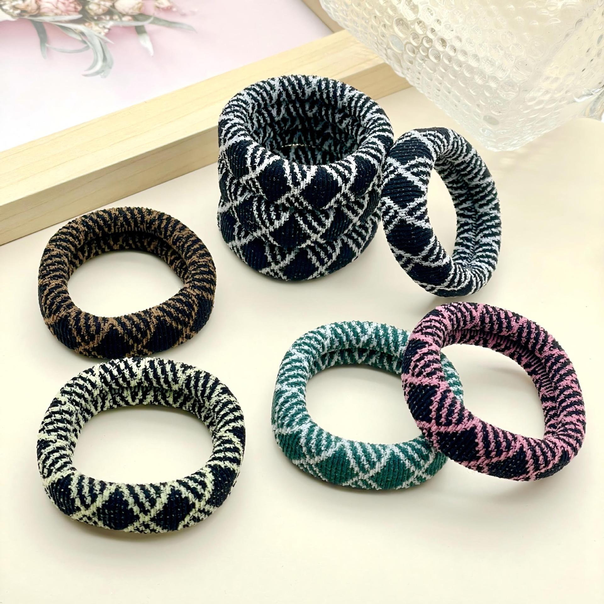Retro woolen hair ties for a high-end look, high ponytail thickened hair tie, women's high elastic hair ties, and ladies' hair accessories