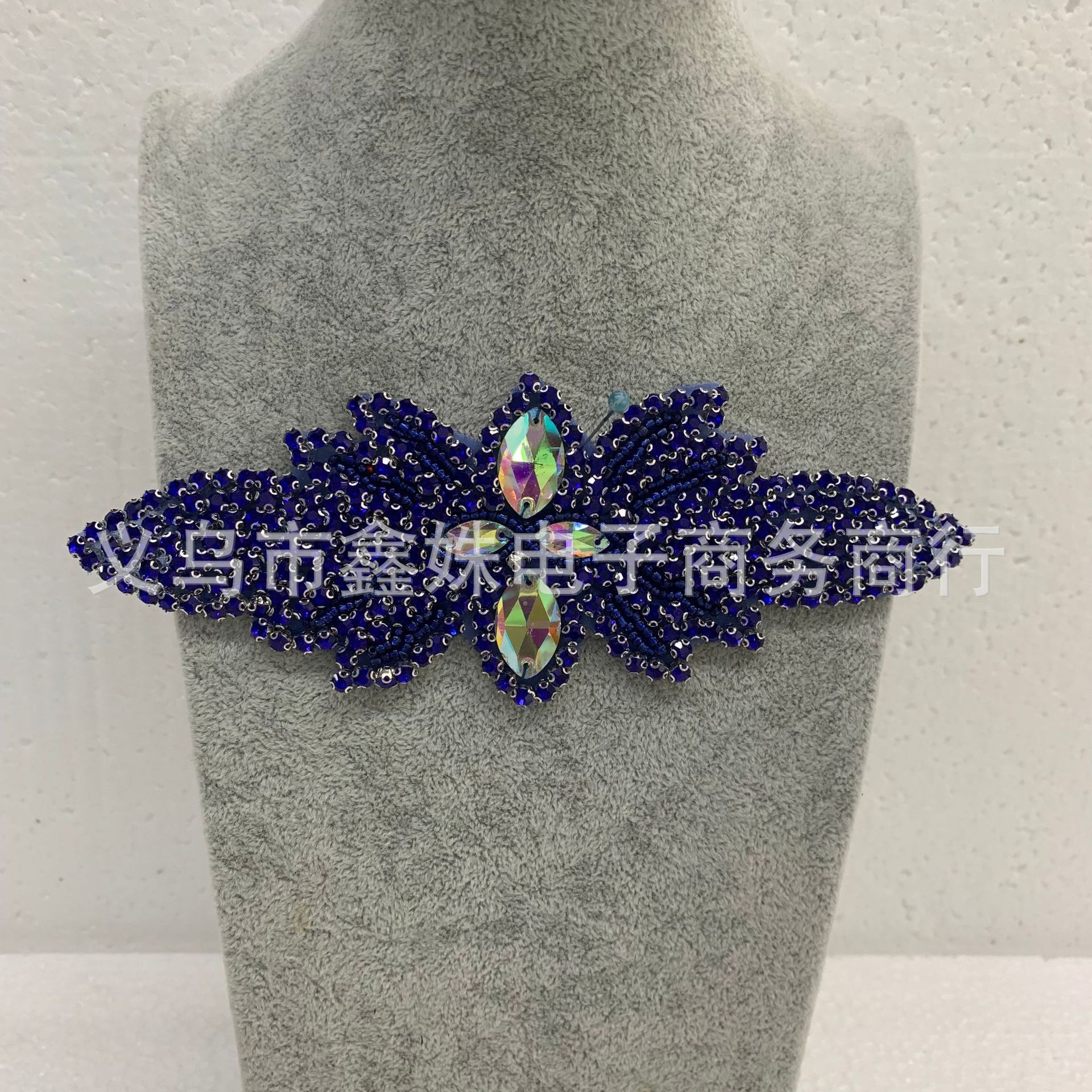 Handcrafted diamond-encrusted back adhesive performance decal headwear, belt patch, handcrafted accessories Item Picture