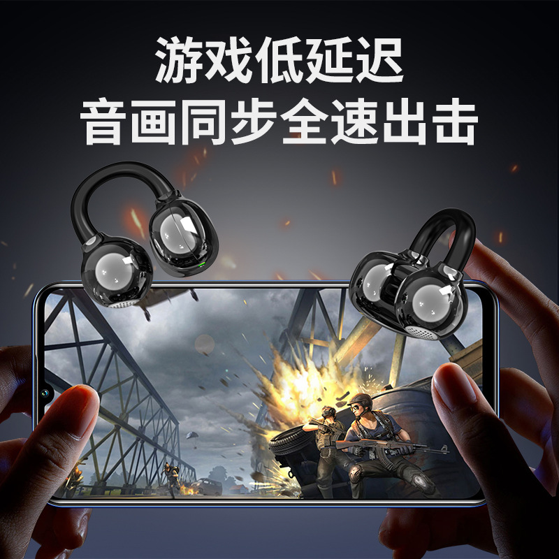 Ear-clip Bluetooth headphones, open, non-leaking, panoramic surround sound, long battery life, noise-cancelling for sports, suitable for Huawei headphones Item Picture