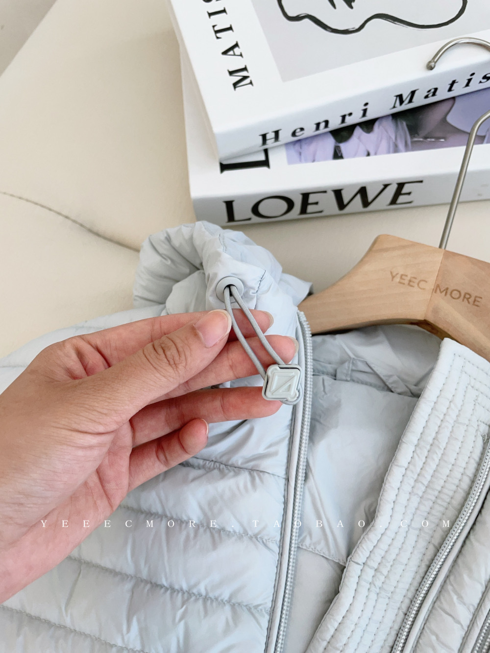 New winter 2025 solid color 90mm down white duck down hooded, light and slimming casual down jacket for women pic 17