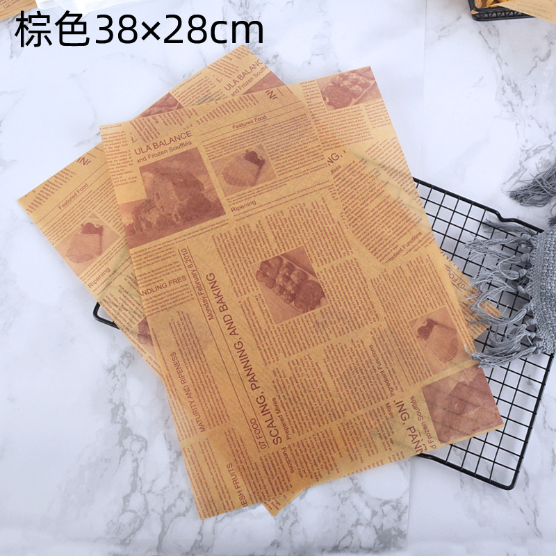 防油纸汉堡纸垫纸三明治包装纸隔油纸餐盘纸烘焙油纸防油纸吸油细节图