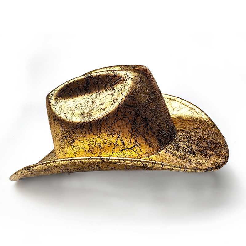 New cross-border suede British jazz hat, European and American wide-brimmed Western cowboy hat, high-end top hat for parties and balls Specification image