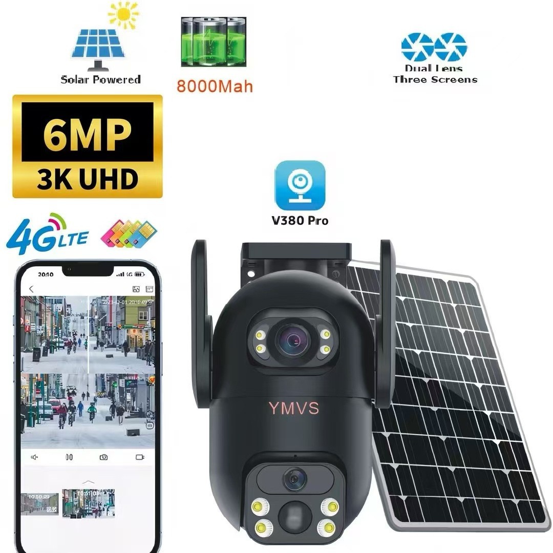 X5 Surveillance camera 4G Solar camera, WIFI high-definition solar low-power camera Item Picture