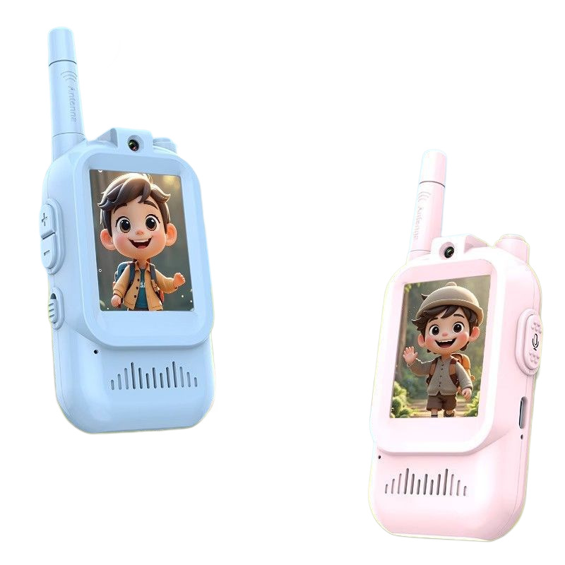 Cross-border bestseller cartoon children's video walkie-talkie, outdoor parent-child interactive educational toy, wireless video walkie-talkie, video and micro-chat messaging walkie-talkie Item Picture