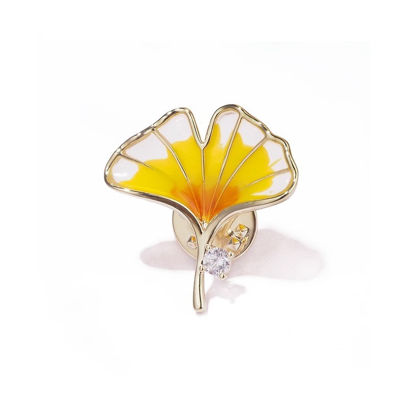Brooch Anti-Slip Maple Pin Women's Design Corsage Suit Fixed Clothing Accessories French Suit Upscale Buckle Item Picture