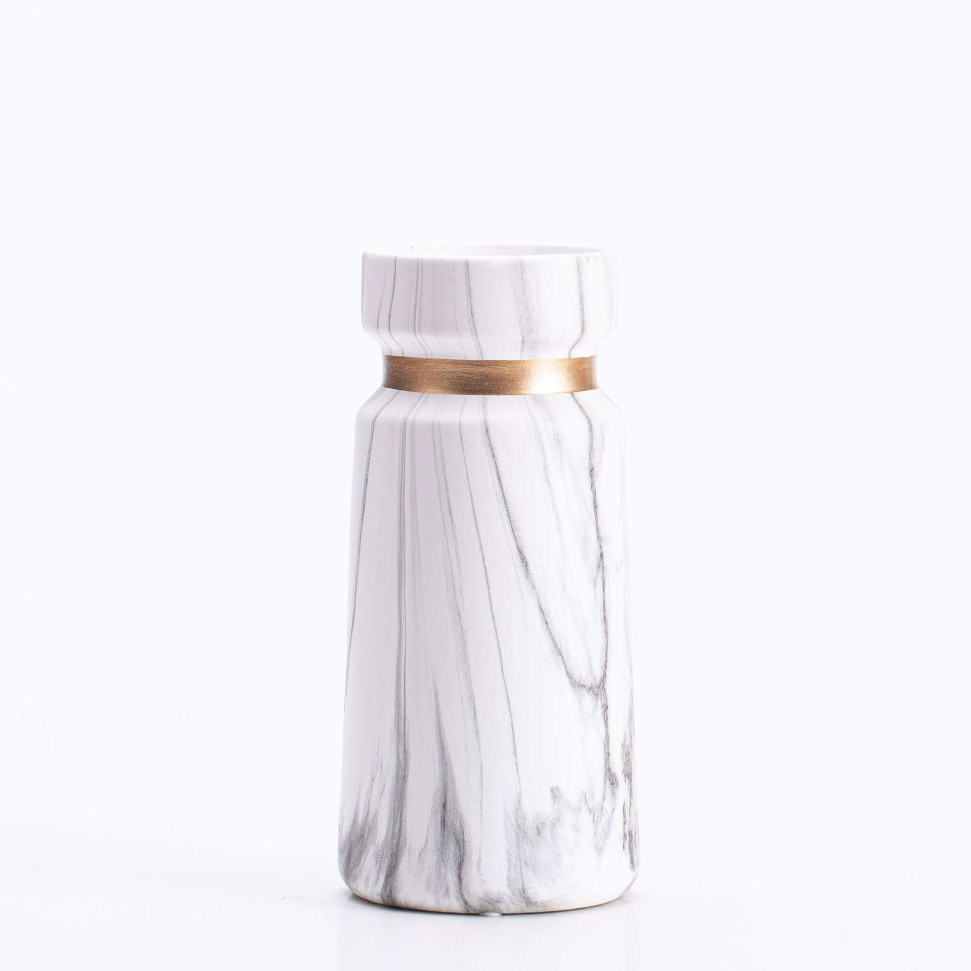 A best-selling product on Amazon in Europe and America, a water-transfer printed marble vase, a simple home ceramic flower arrangement and creative decoration