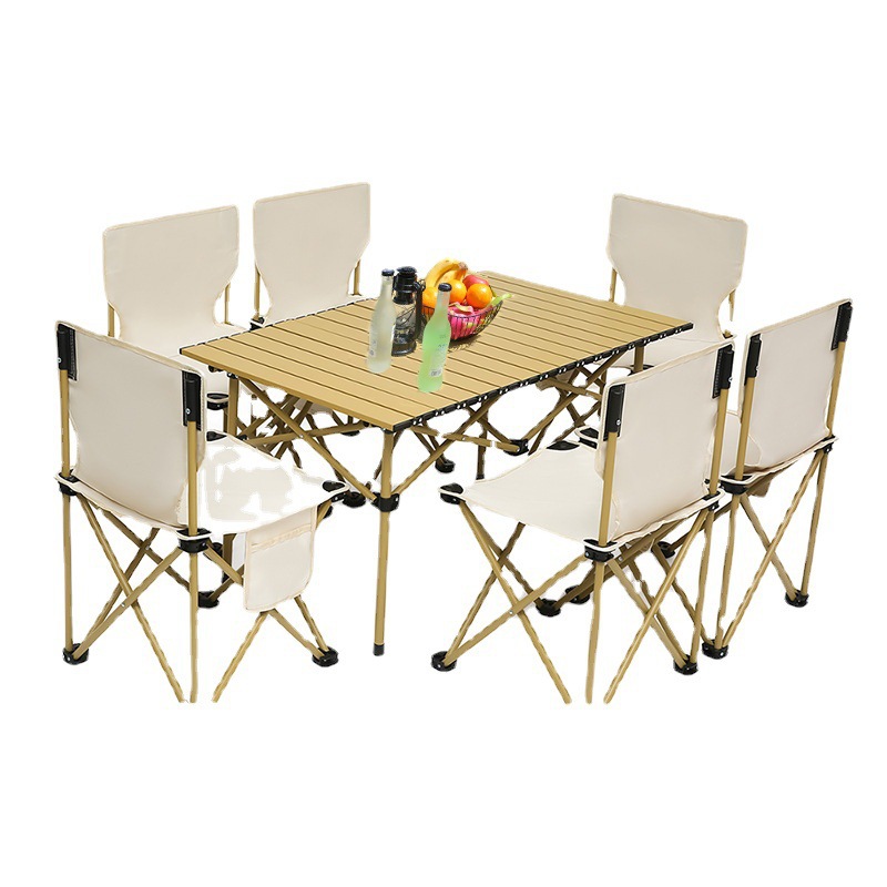 户外折叠桌椅折叠凳便携椅子美术写生桌椅野餐露营蛋卷桌套装批发详情图5