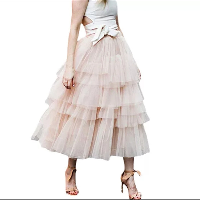 In-stock fashion 2023 summer fresh and sweet European and American women's skirt, Amazon bestseller multi-layered large skirt hem Item Picture