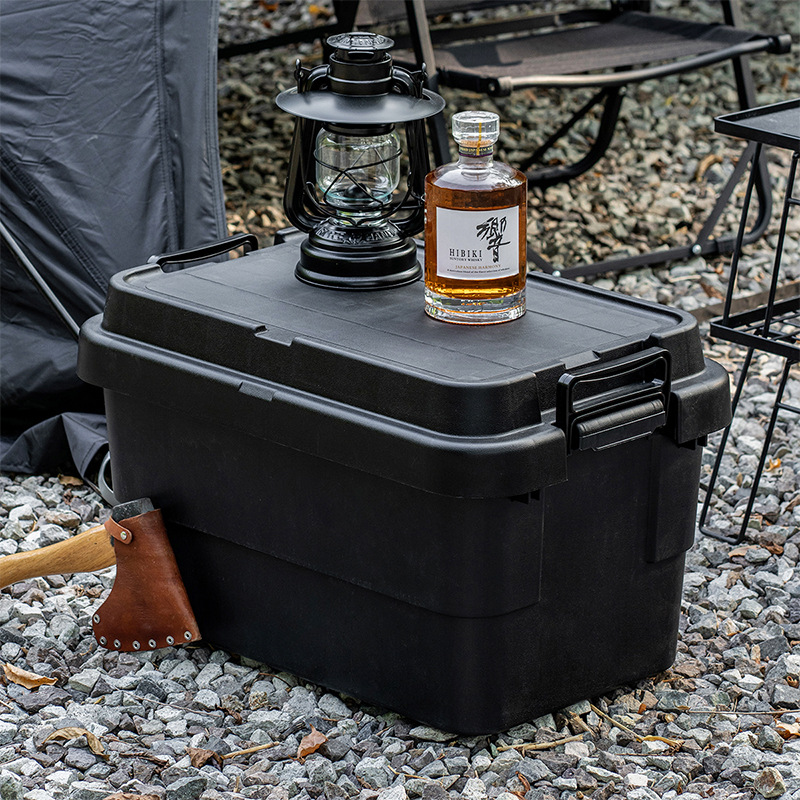 Caja organizadora de coche maletero de coche caja de almacenamiento con asas caja de herramientas engrosada y ampliada caja de almacenamiento de camping al aire libre