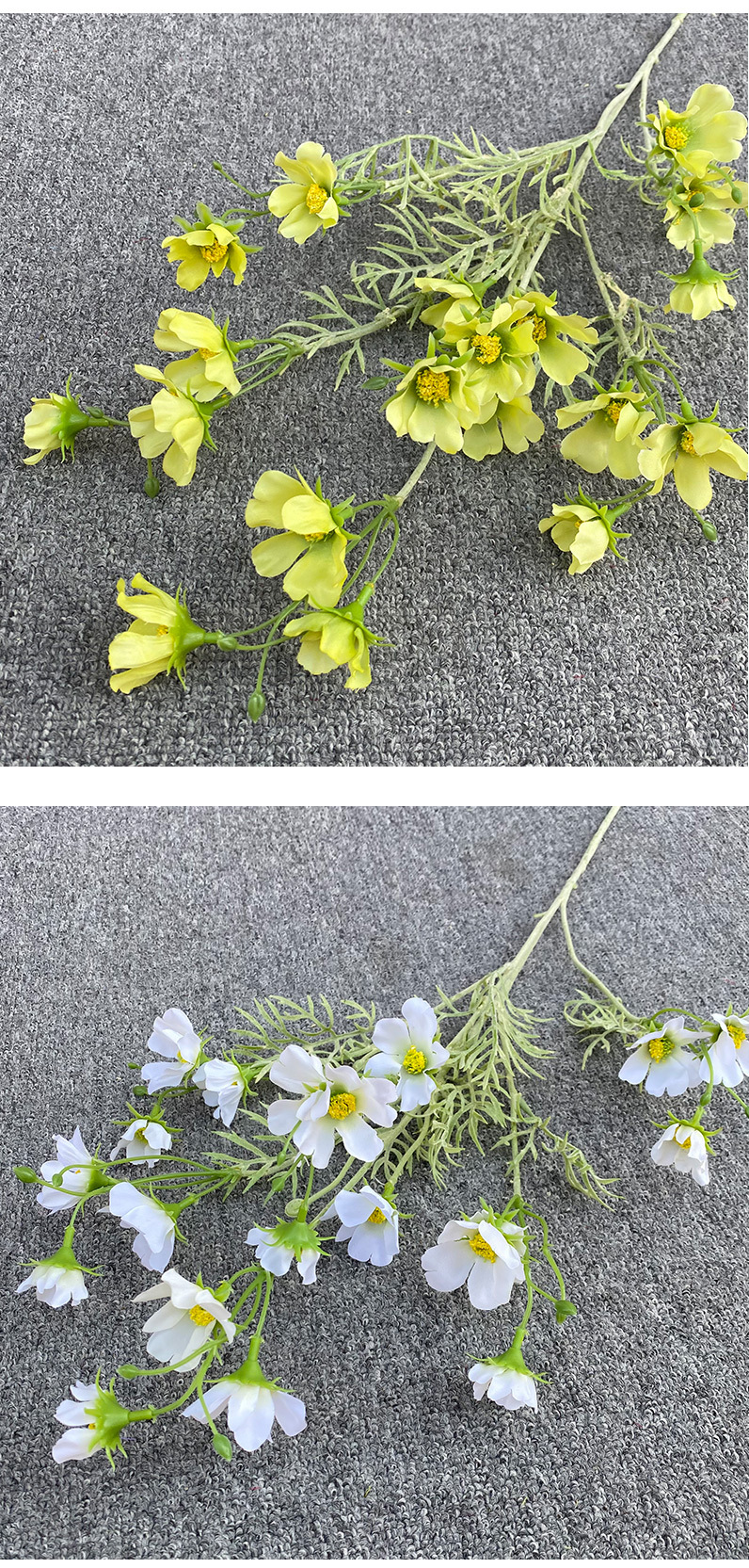 新款高品质仿真花植绒星空波斯菊多头小野菊小碎花婚礼网红花墙详情8