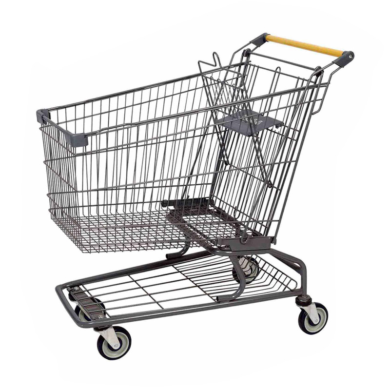 Wholesale 125L American-style supermarket shopping trolleys, store shopping carts, American-style supermarket metal shopping trolleys details Picture