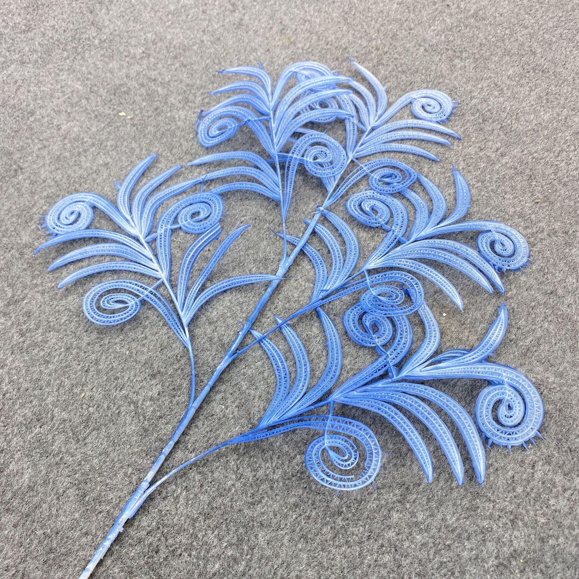 Other Simulation Crafts Rime Small Vanilla Simulation Peacock Tail Wedding Ceiling Decoration Sen-Style Wedding Hall Fake Flower Scenery details Picture