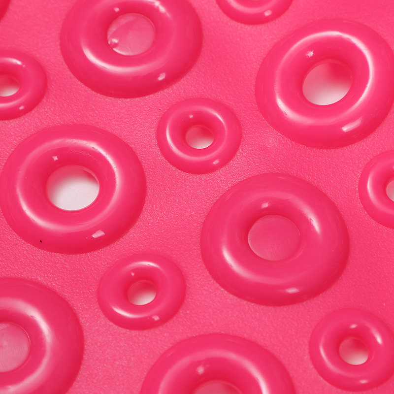 PVC甜甜圈防滑浴室垫附有吸盘设计简约美观舒适安全健康详情图4